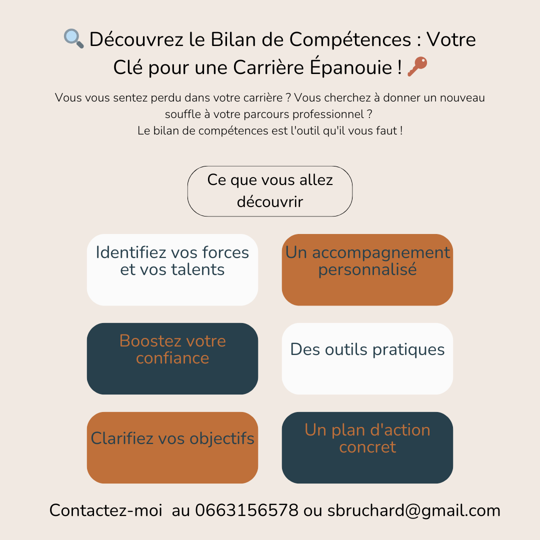 2024 🔍 Découvrez le Bilan de Compétences Votre Clé pour une Carrière Épanouie ! 🔑
